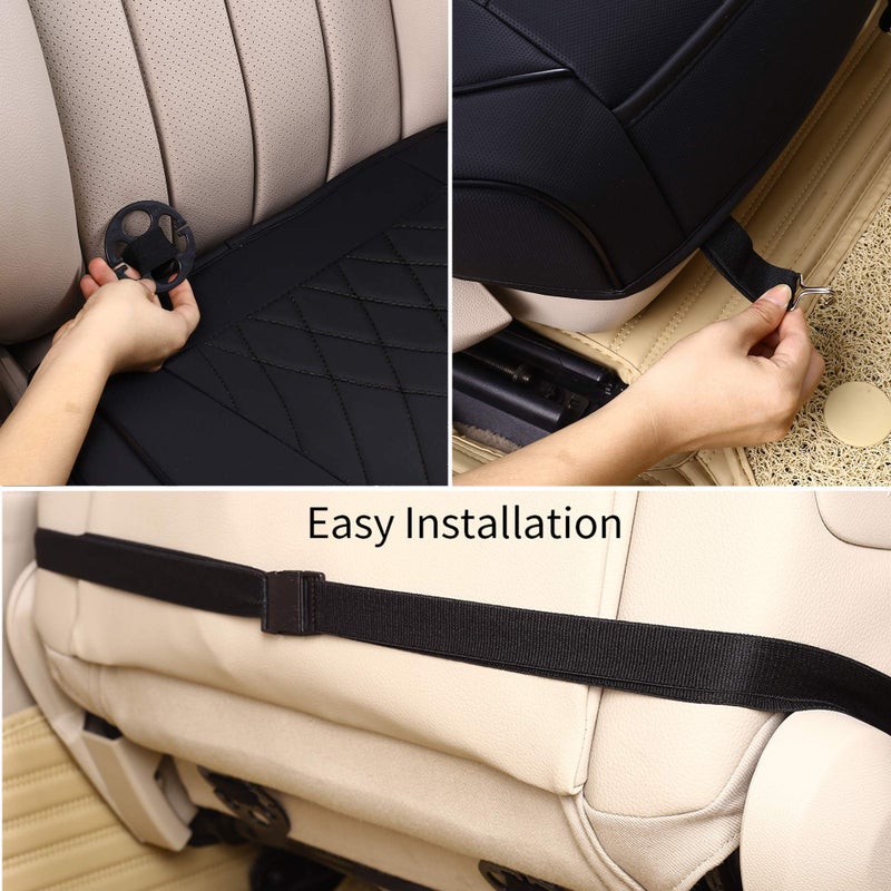 kingphenix Car Seat Cover: Easy to Install  Fits Most Cars  Vans  Trucks  and SUVs - Black - Image 5